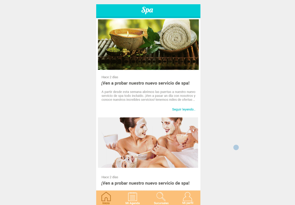 Reservas desde la app