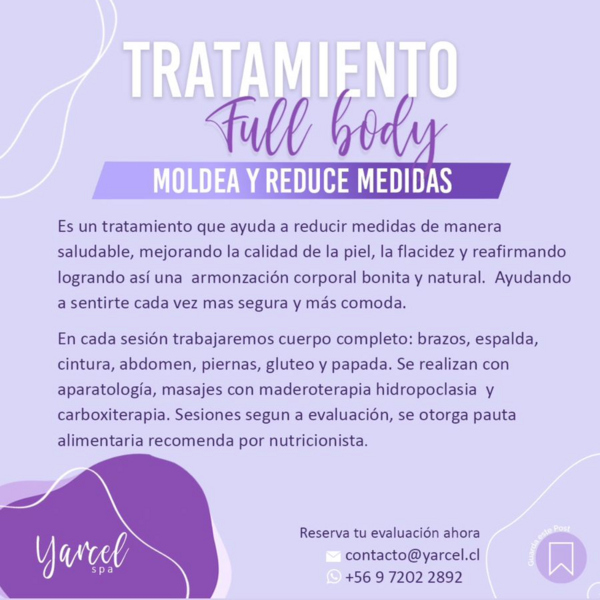 Tratamiento Full Body Reductivo🌸 