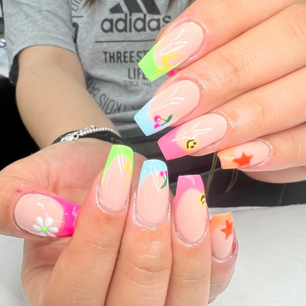 Manos Acrilicas Diseño Basico