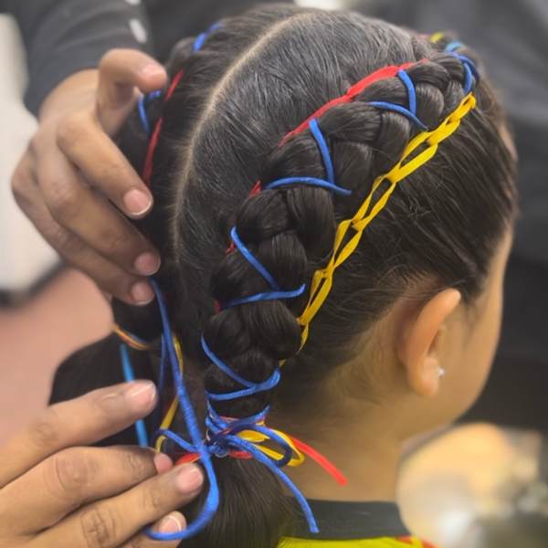 Trenza Balaca con Cinta 