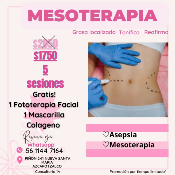 MESOTERAPIA 5 SESIONES