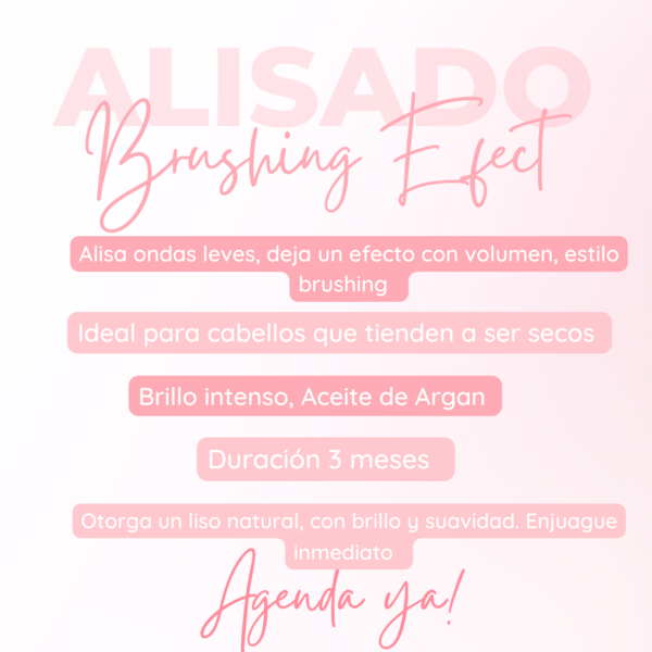 Alisado Brushing Efect