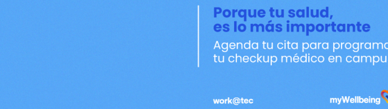 mi Checkup médico en campus banner