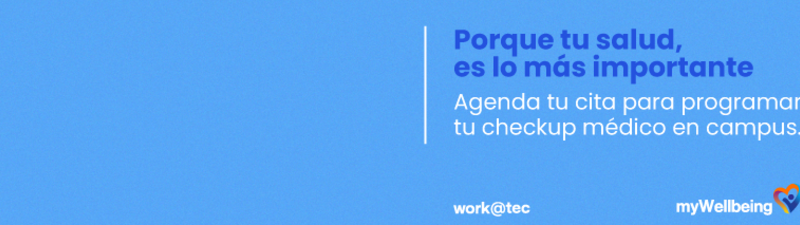 mi Checkup médico en campus banner