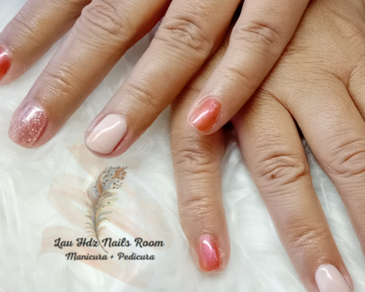 Gelish uña natural 3 colores a elección 