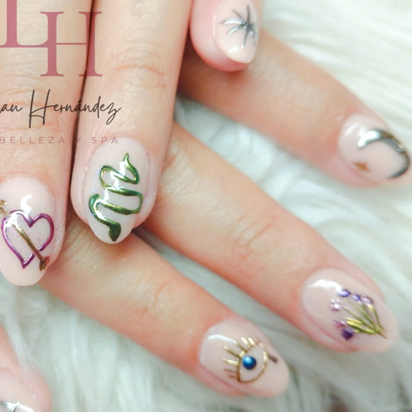 Set de uñas acrilicas Largo 1 a 2 