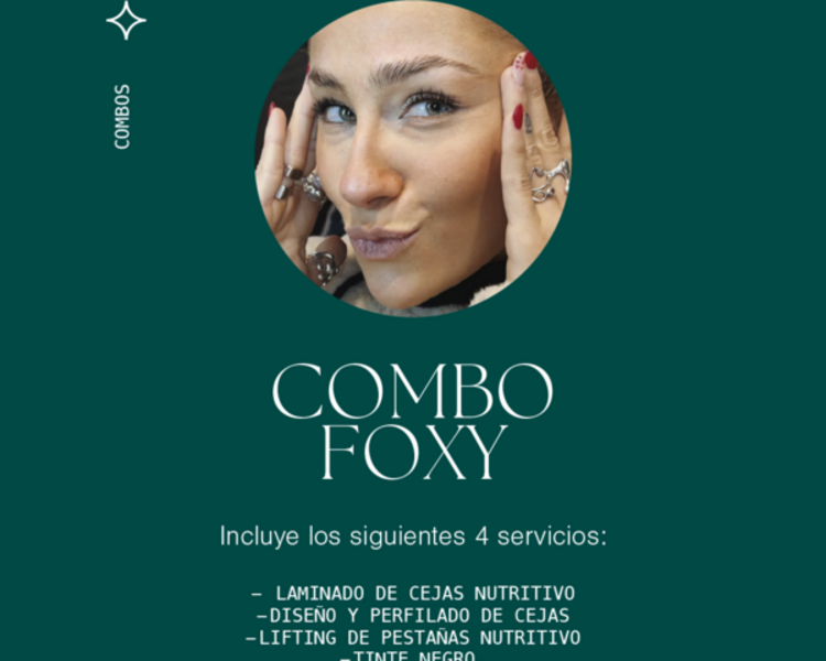 COMBO FOXY: Lifting nutritivo de pestañas + Laminado y perfilado de cejas