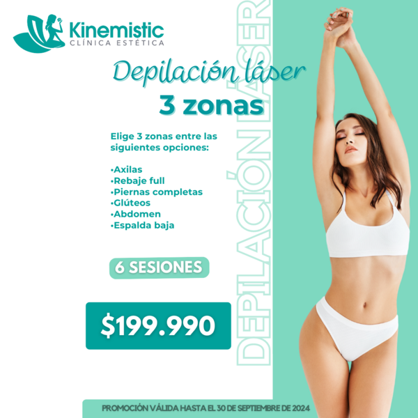 PA Depilación láser 3 zonas Septiembre