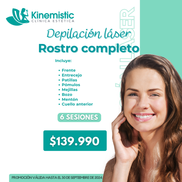 PA Depilación láser Rostro completo Septiembre
