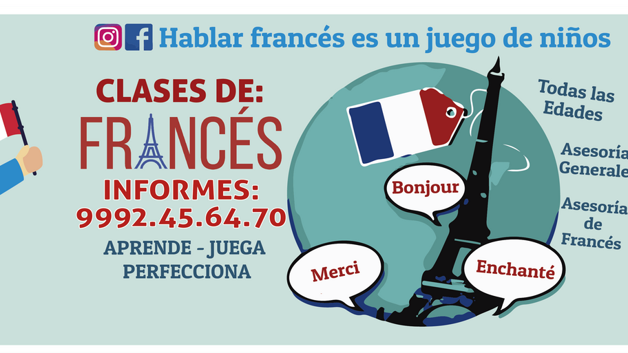 Aprender francés es un juego banner