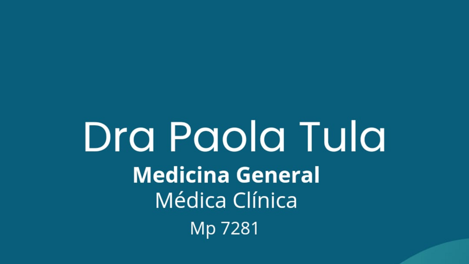 Consultorio Dra  PAOLA TULA banner