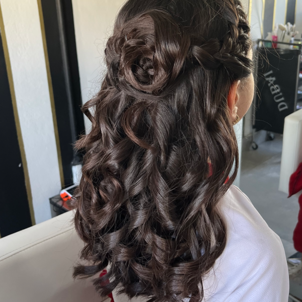 Wavy con Trenzado Cabello Corto desde