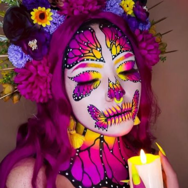 Maquillaje Catrina / Halloween (rostro completo)