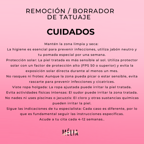 Remoción de cejas tatuadas