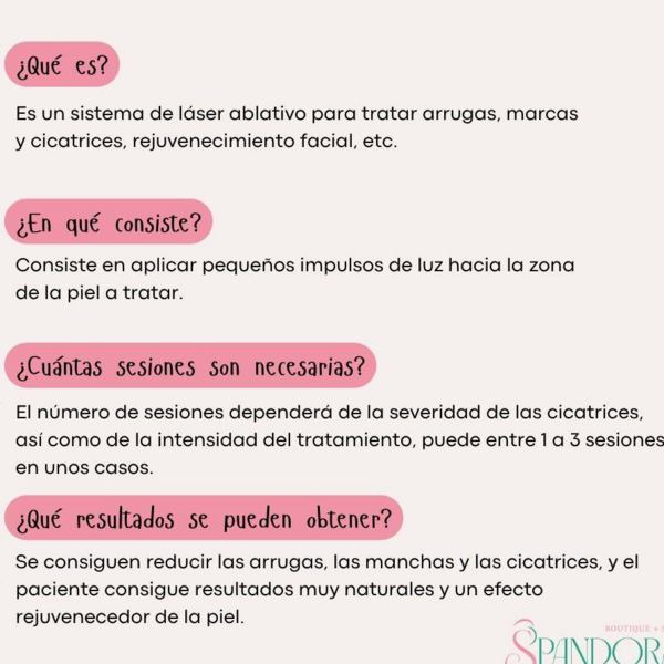 Sesión Láser CO2 Fraccionado