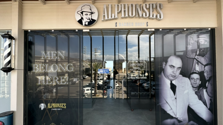 ALPHONSES BARBER SHOP banner