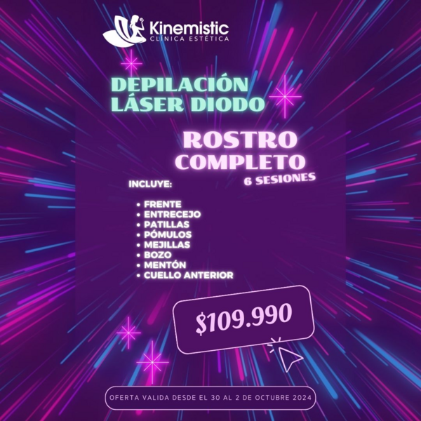PACyber Depilación Láser Rostro completo