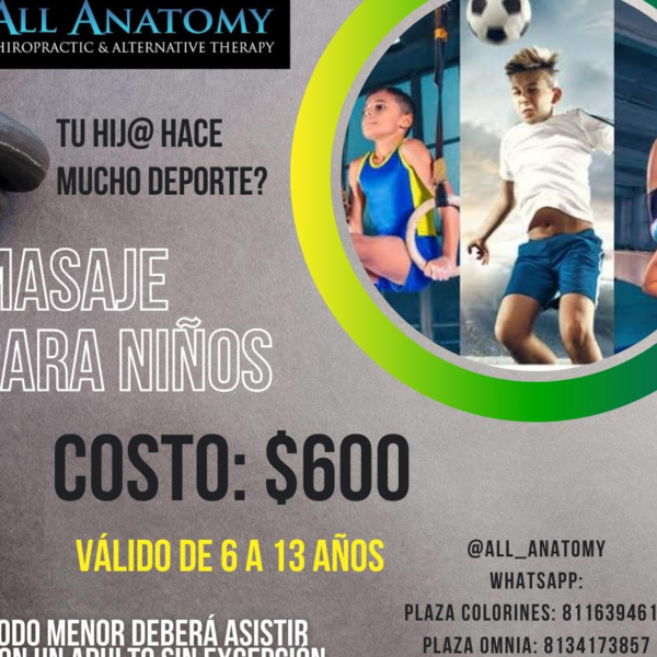 MASAJE DEPORTIVO INFANTIL