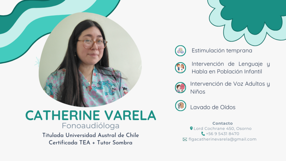 Consulta Fonoaudilógica de Catherine Varela banner