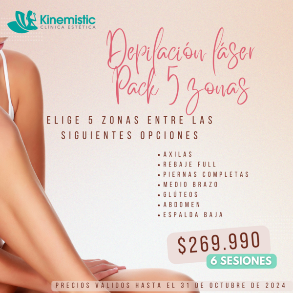 PA Depilación láser 5 zonas Octubre