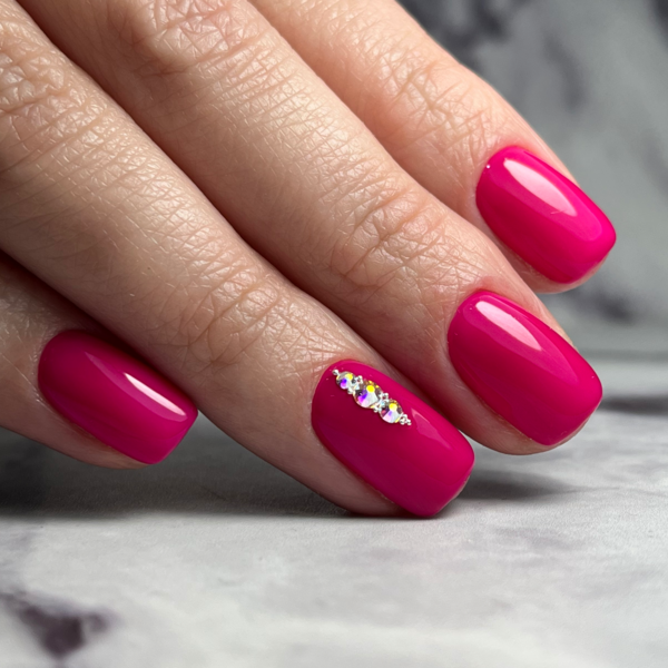Esmaltado Perm. 1 color + Nivelación con Rubber Gel