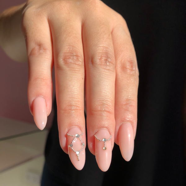 Esculpidas en Gel con Esmaltado Semipermanente