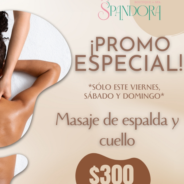 Promo masaje Cuello y Espalda