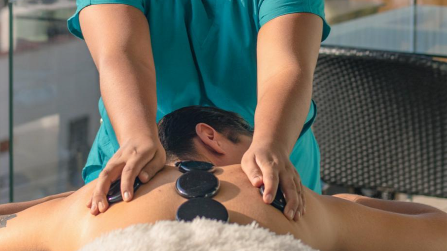 Masaje Deportivo Masaje Gotas De Lluvia Compresa Térmica Para Pie