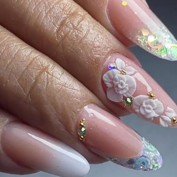 UÑAS ACRILICAS ESCULPIDAS CON MOLDES 