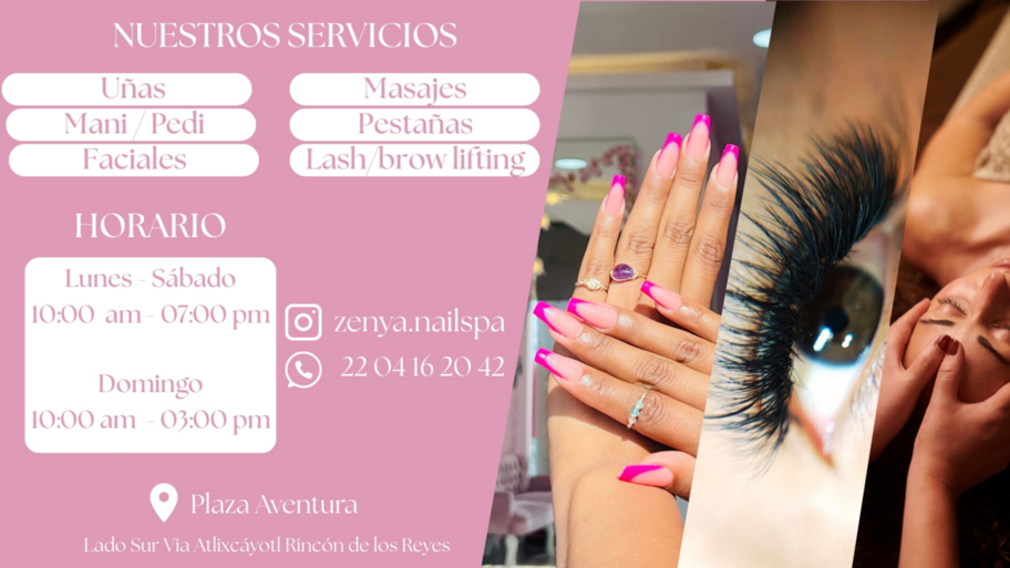 Zenya Nails & Spa banner