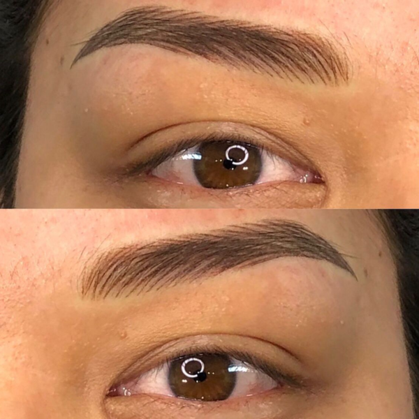 Cejas Hairstrokes pelo a pelo 