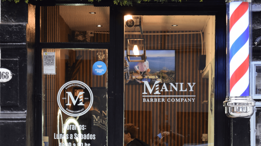 Manly Barber Company banner