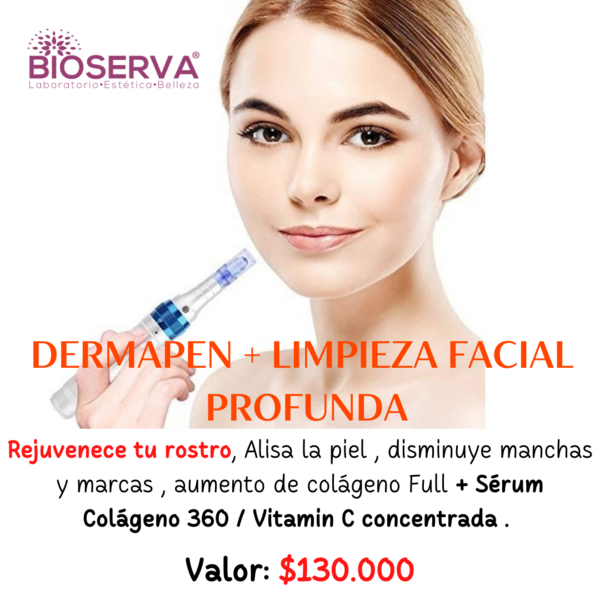 Limpieza Facial Profunda + Dermapen ( 1 Sesion ) 