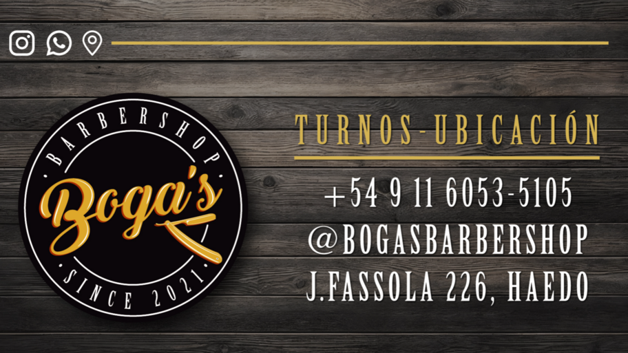Bogas Barbershop banner
