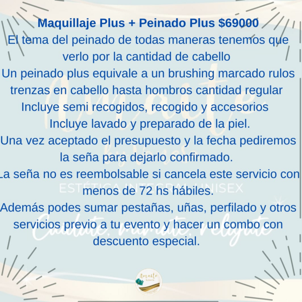 Combo peinado y maquillaje Premium