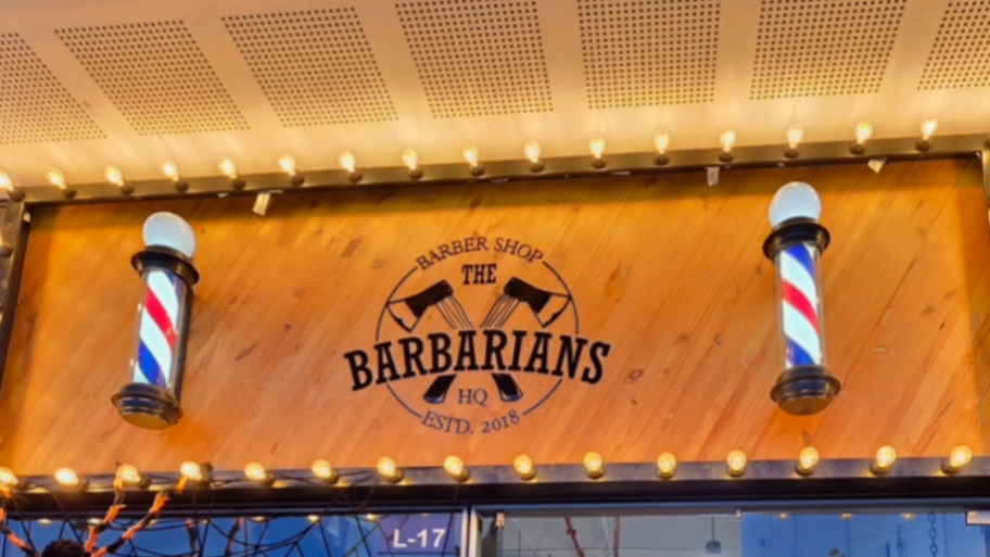 THE BARBARIANS banner