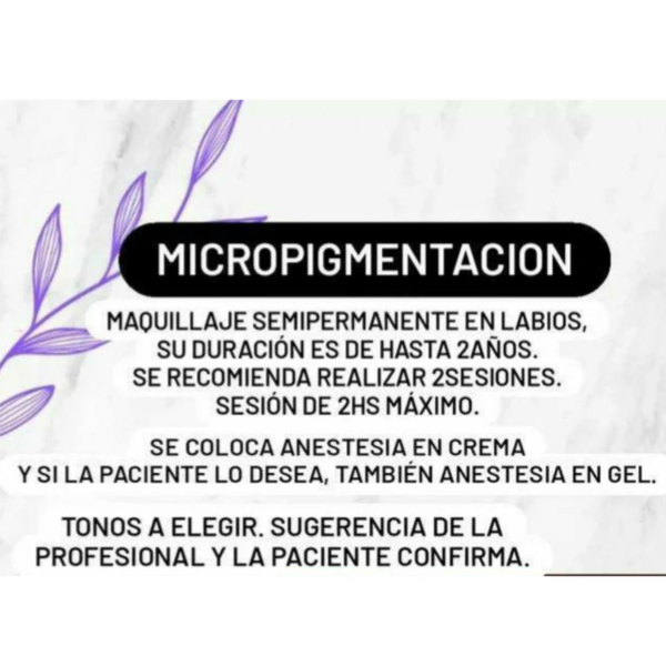 Micropigmentacion en Labios- 1sesion
