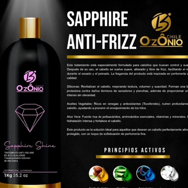 ALISADO SAPHIRE SHINE DE OZONIO DESDE LOS 80.000