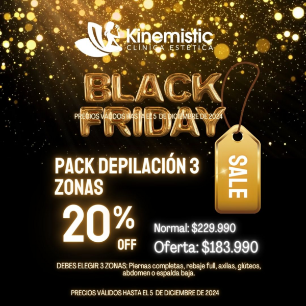 PA Pack depilación 3 zonas Black Friday 2024