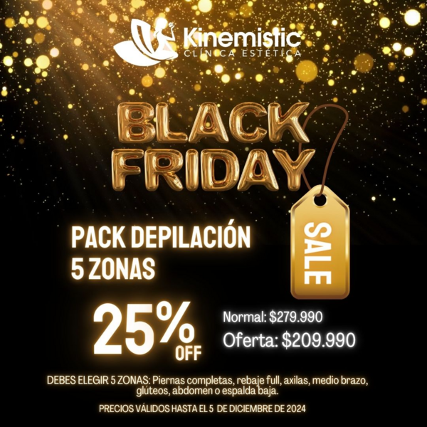 PA Pack depilación 5 zonas Black Friday 2024