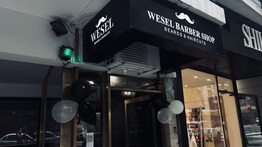 WESEL BARBER SHOP banner