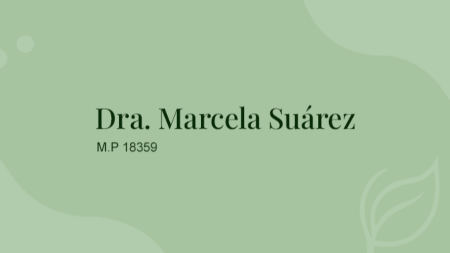 Dra. Marcela María Suárez banner