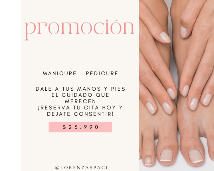 Promoción manicure + pedicure