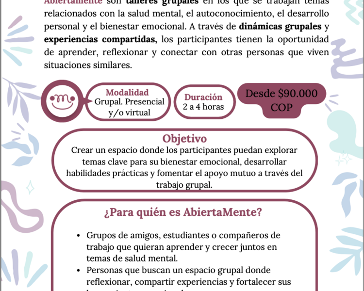 AbiertaMente | Talleres Grupales
