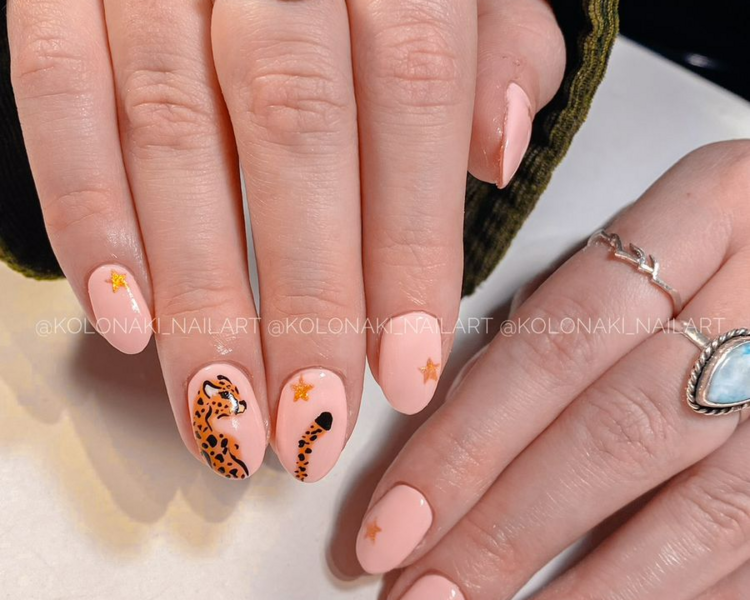 Esmaltado Permanente + Nail art medio