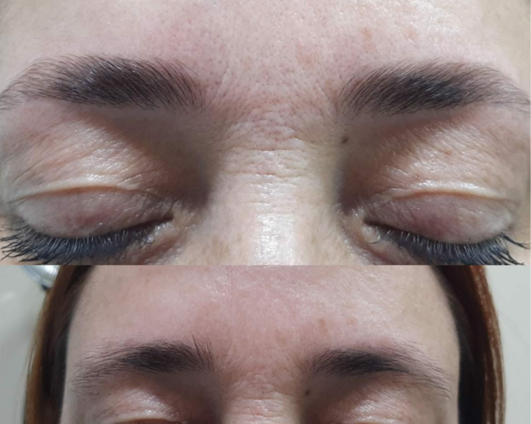 Perfilado con laminado de cejas