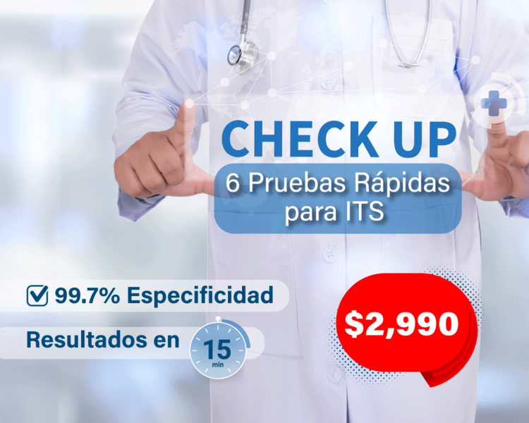Checkup 6 Pruebas Rápidas para Infecciones Transmisión Sexual