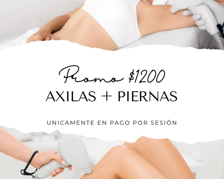 AXILAS + PIERNAS POR SESION
