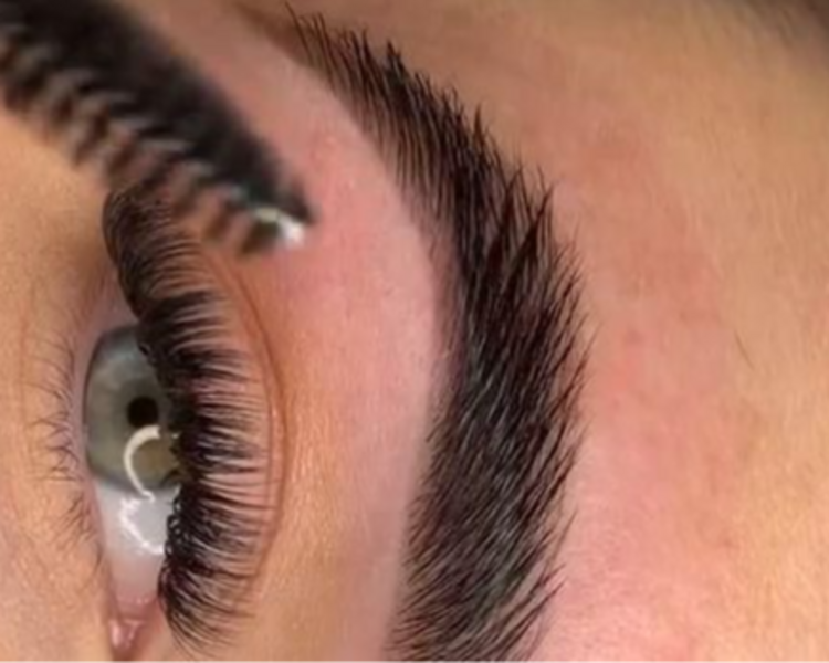 PROMO EXT PESTA EFECTO RIMEL Y PERFILADO DE CEJAS CON HENNA  O LAMINADO