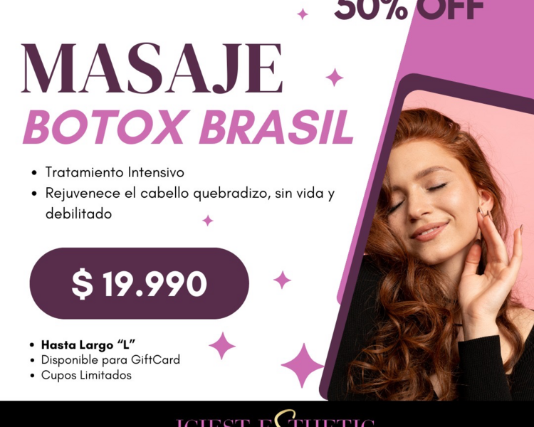 MASAJE CAPILAR MASCARILLA BOTOX DESDE